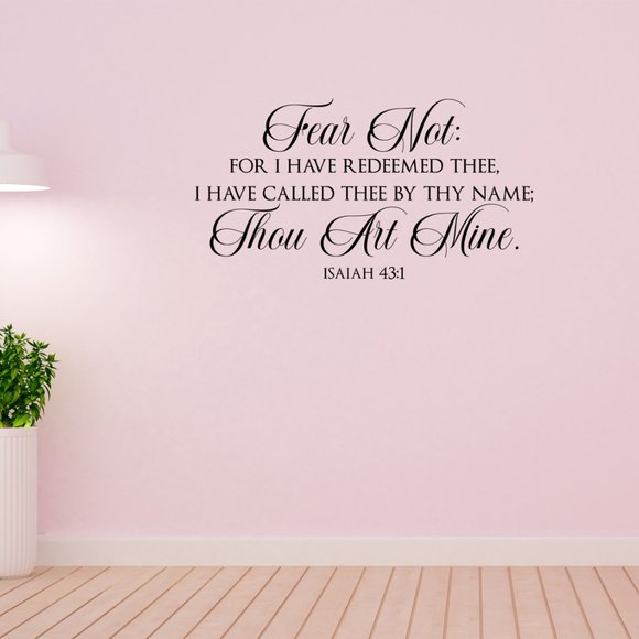 Isaiah 43:1 Wall Decal - Picture 5 of 9